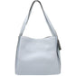 Baby Blue Pebbled Leather Tote Bag