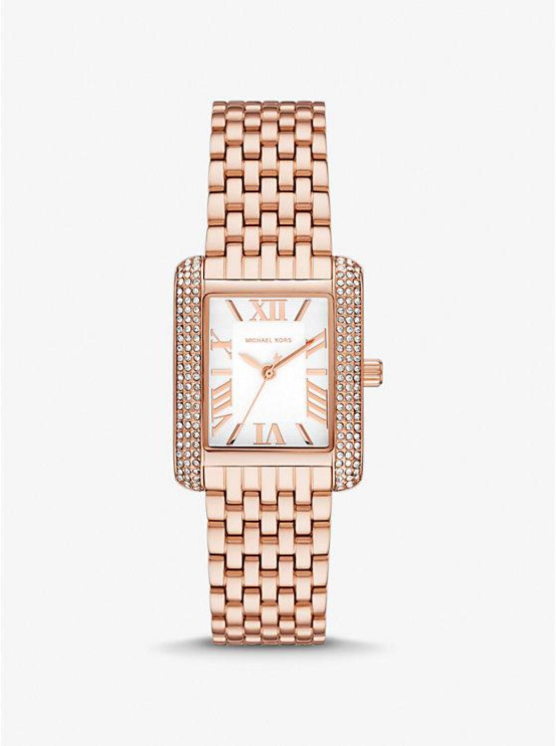 Petite Emery Pavé Rose Gold-Tone Watch