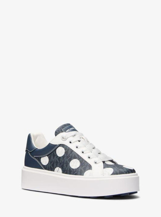 Romey Polka Dot Signature Logo Platform Sneaker