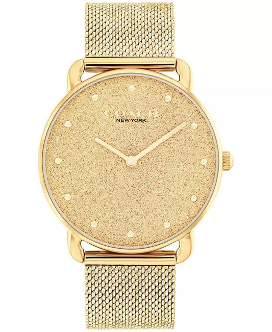 Women's Elliot Gold Tone Stainless Steel Mesh Bracelet Watch, 36mm