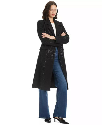 Women's Embellished Single-Breasted Coat