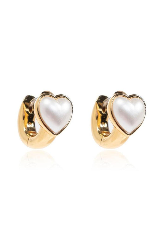Kate Spade Keep Sparked Heart Huggies Earrings