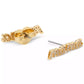 Gold-Tone Mama Said Pavé Stud Earrings