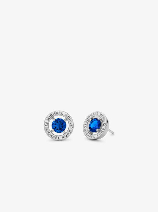 Precious Metal-Plated Brass Cubic Zirconia Halo Earrings
