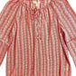 Women's Print Chiffon Peasant Blouse In Multicolor