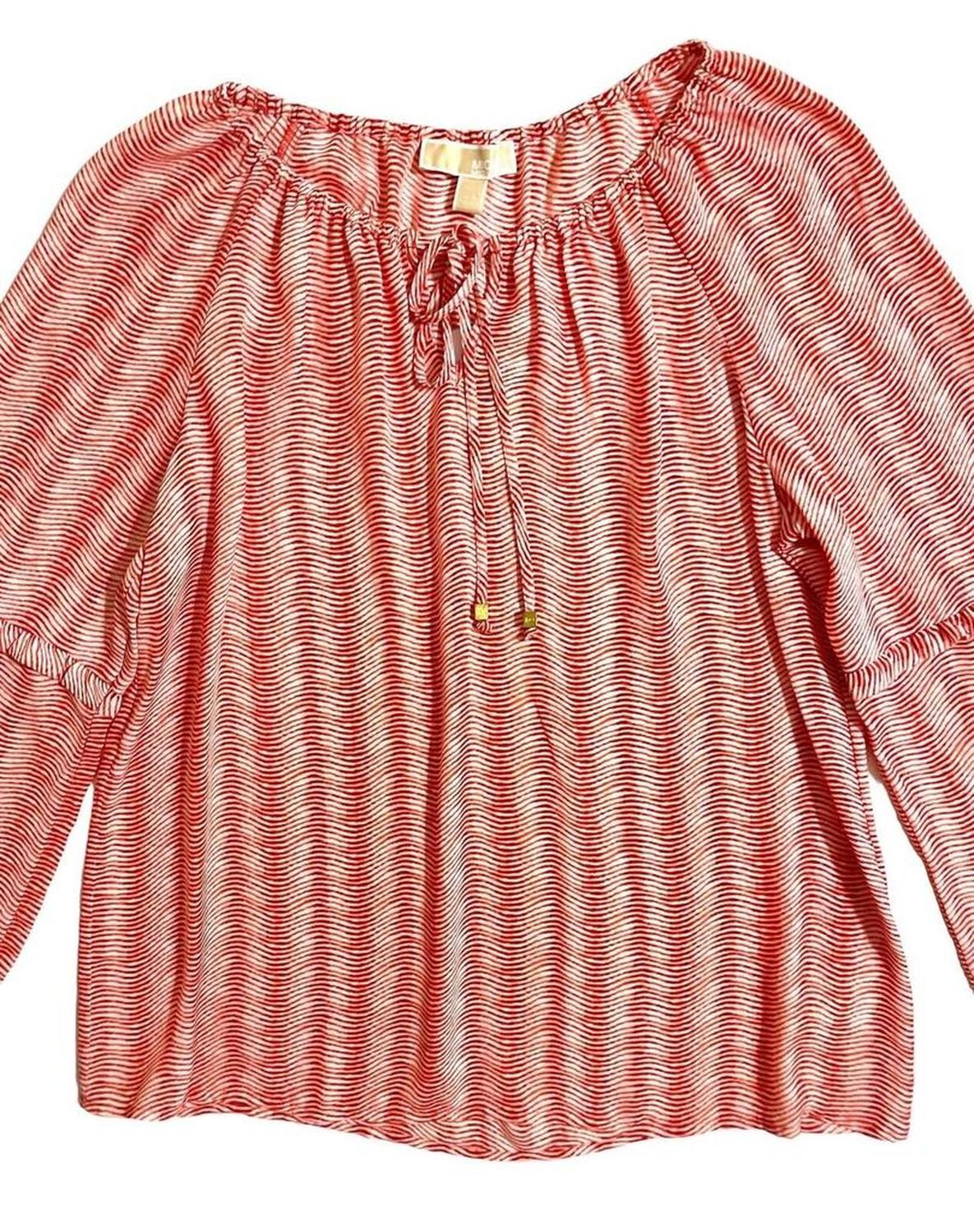 Women's Print Chiffon Peasant Blouse In Multicolor