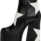 Black 'The Star Patchwork Kiki Platform' Boots