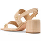 Women's Spade Flower Studded Block Heel Sandals