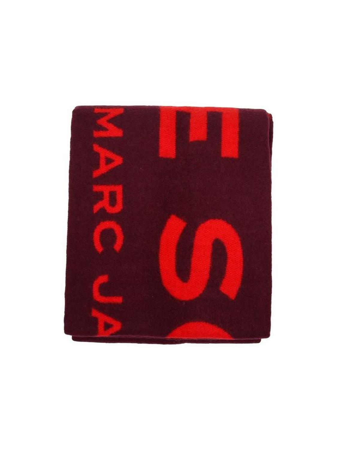 Marc Jacobs Logo Jacquard Fringed-Edge Scarf