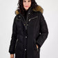 Women's Faux-Fur-Trim Hooded Maxi Puffer Coat