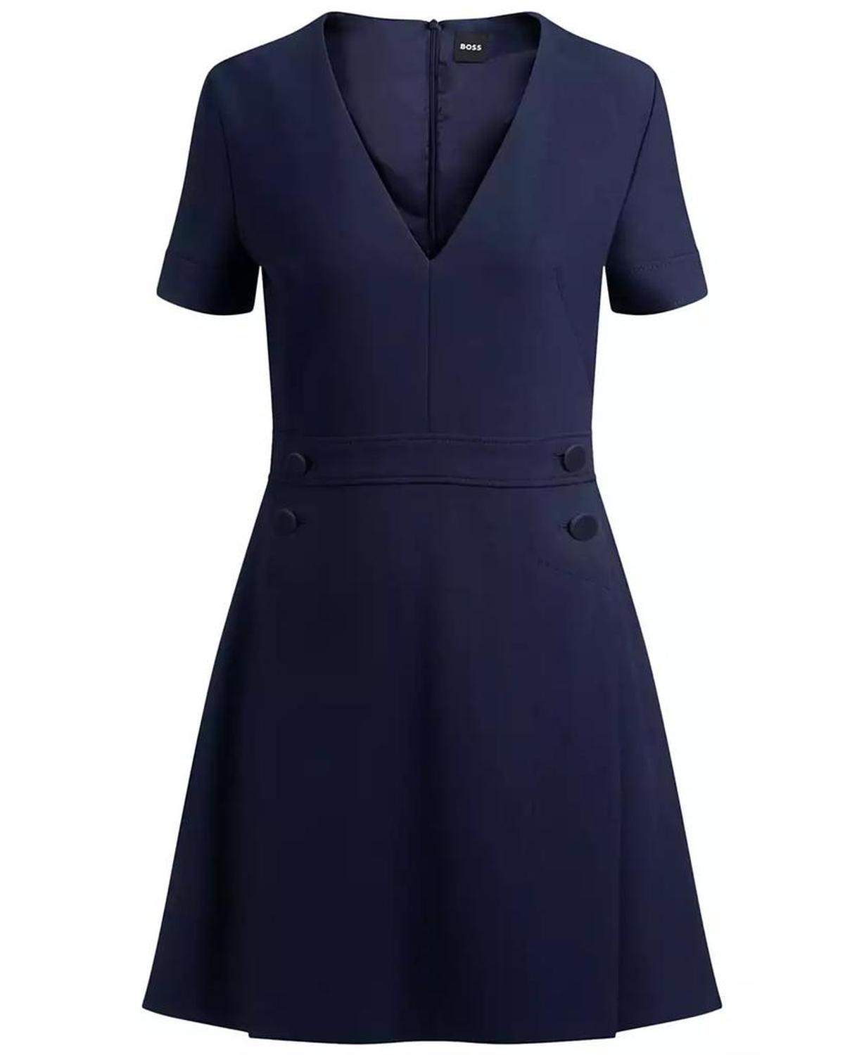 Women's V-Neck Business Dress