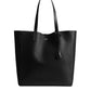 Men's Natural Grain Leather Tote Bag