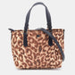 Kate Spade  Animal Print Fabric And Leather Tote