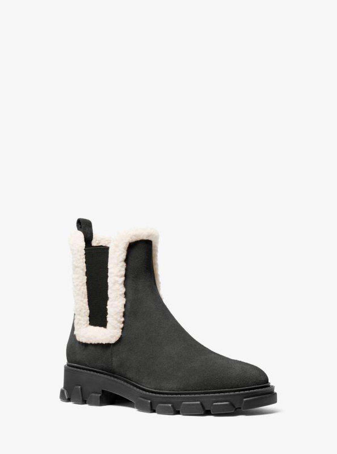 Ridley Suede and Faux Shearling Boot