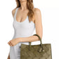 Scarlett Medium Woven Leather East West Satchel