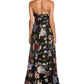 Marchesa Notte Floral Fil-Coupe Gown