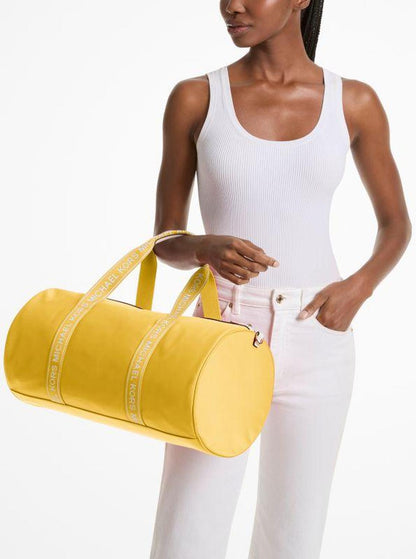 Jet Set Large Logo Tape Nylon Weekender Bag