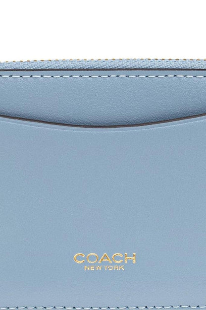 Coach Logo Printed Zip-Up Wallet