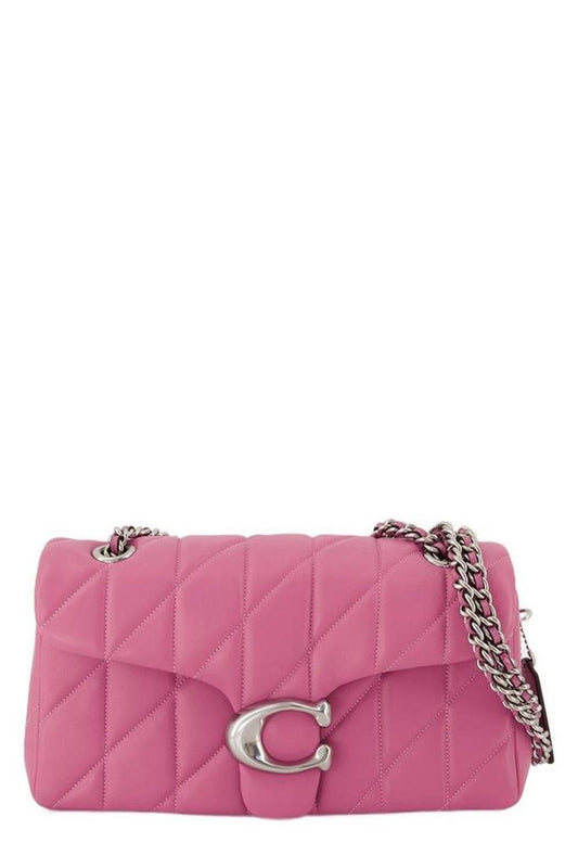 Coach Tabby 26 Logo Plaque Quilted Crossbody Bag
