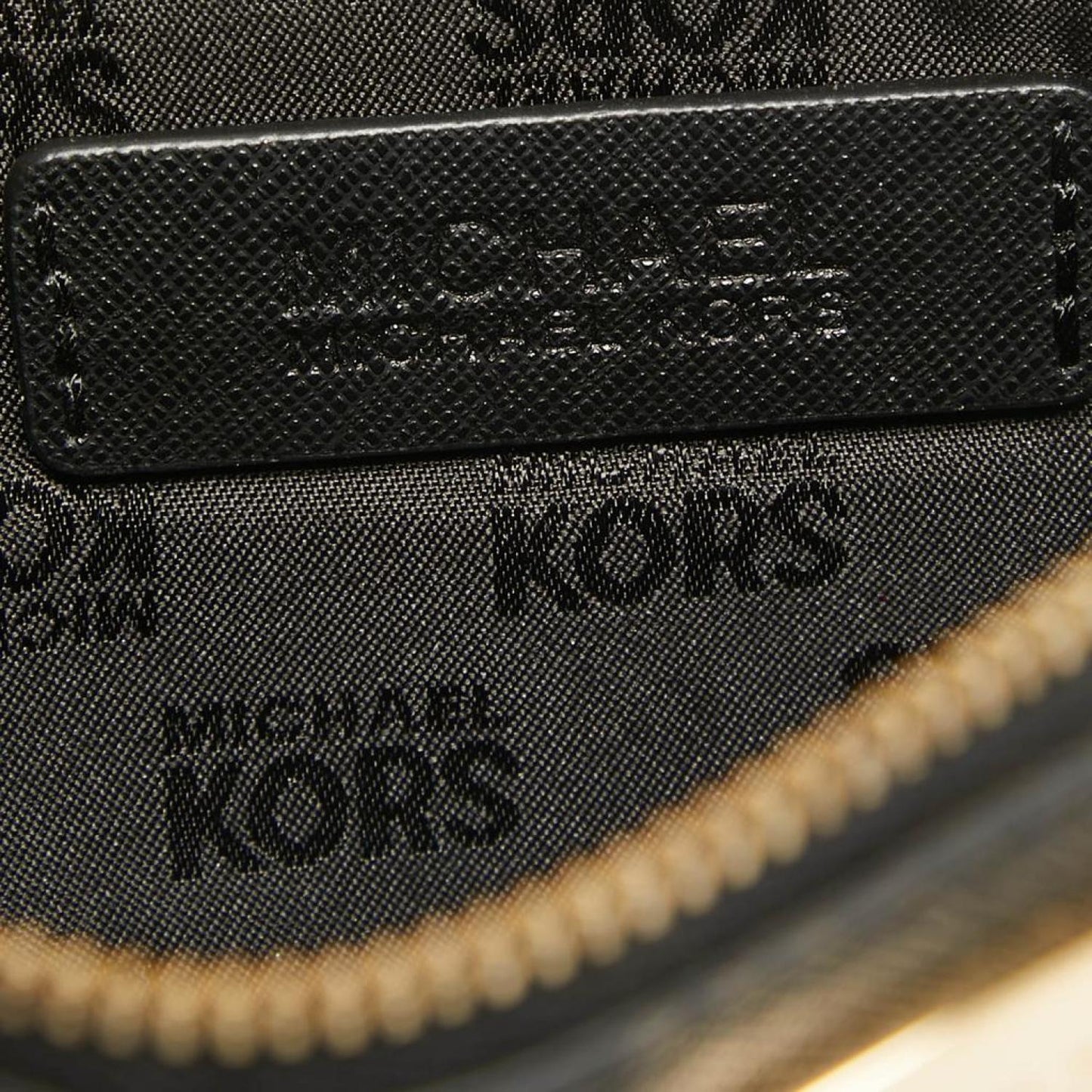 Michael Michael Kors  Leather Studded Logo Wristlet Pouch