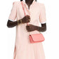 Serena Pop Trim Chain Leather Wallet