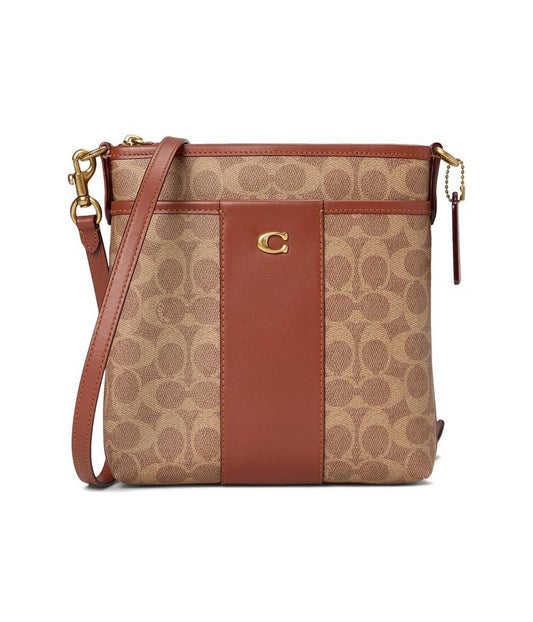 Kitt Messenger Crossbody In Colorblock Signature Canvas