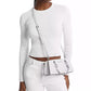 Cynthia Small East West Leather Satchel