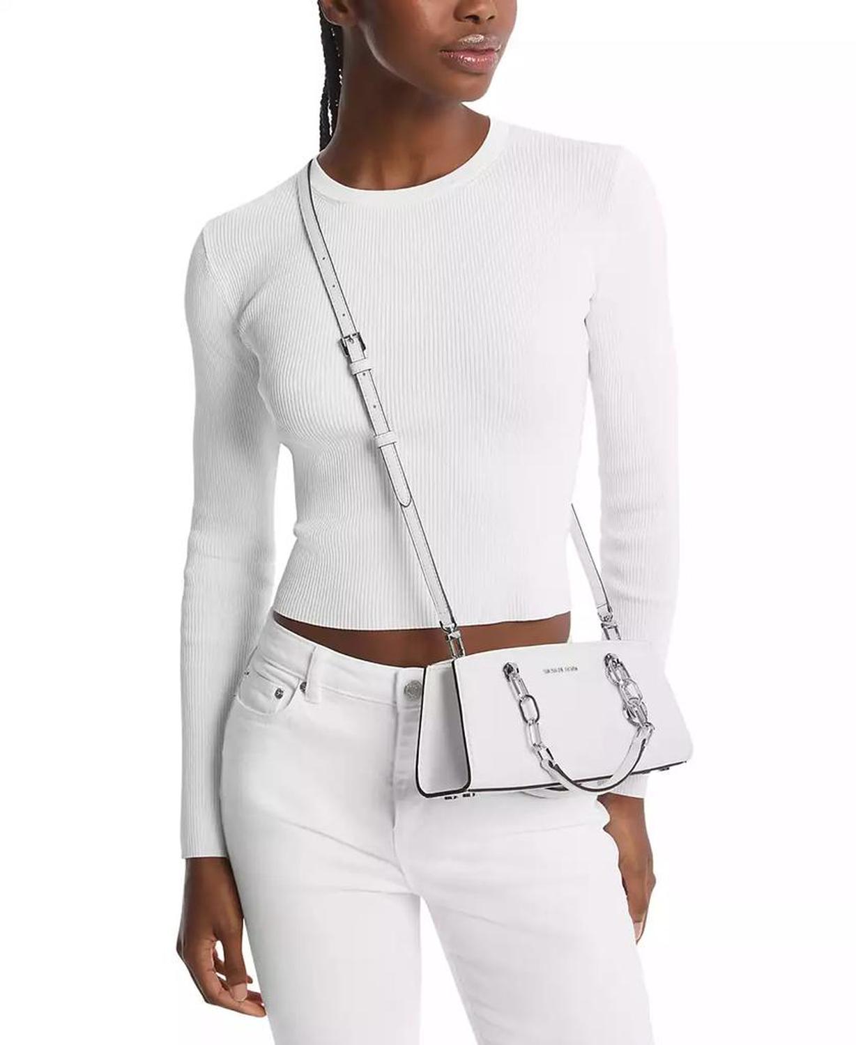 Cynthia Small East West Leather Satchel