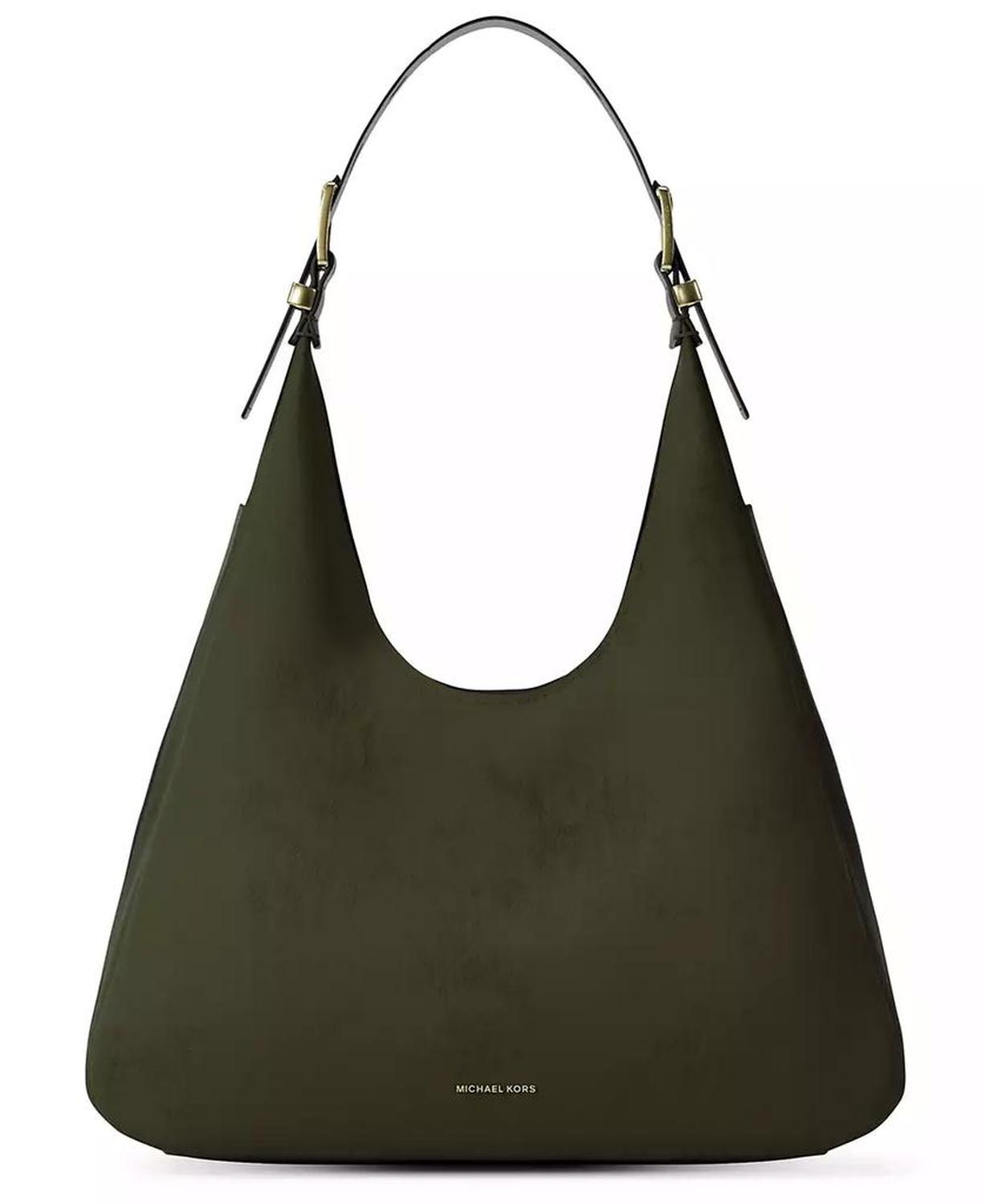 Michael Kors Women's Nolita Large Nubuck Hobo Shoulder Bag