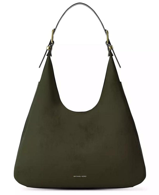 Michael Kors Women's Nolita Large Nubuck Hobo Shoulder Bag
