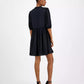 Women's Dorena Solid-Color Elbow-Sleeve A-Line Dress