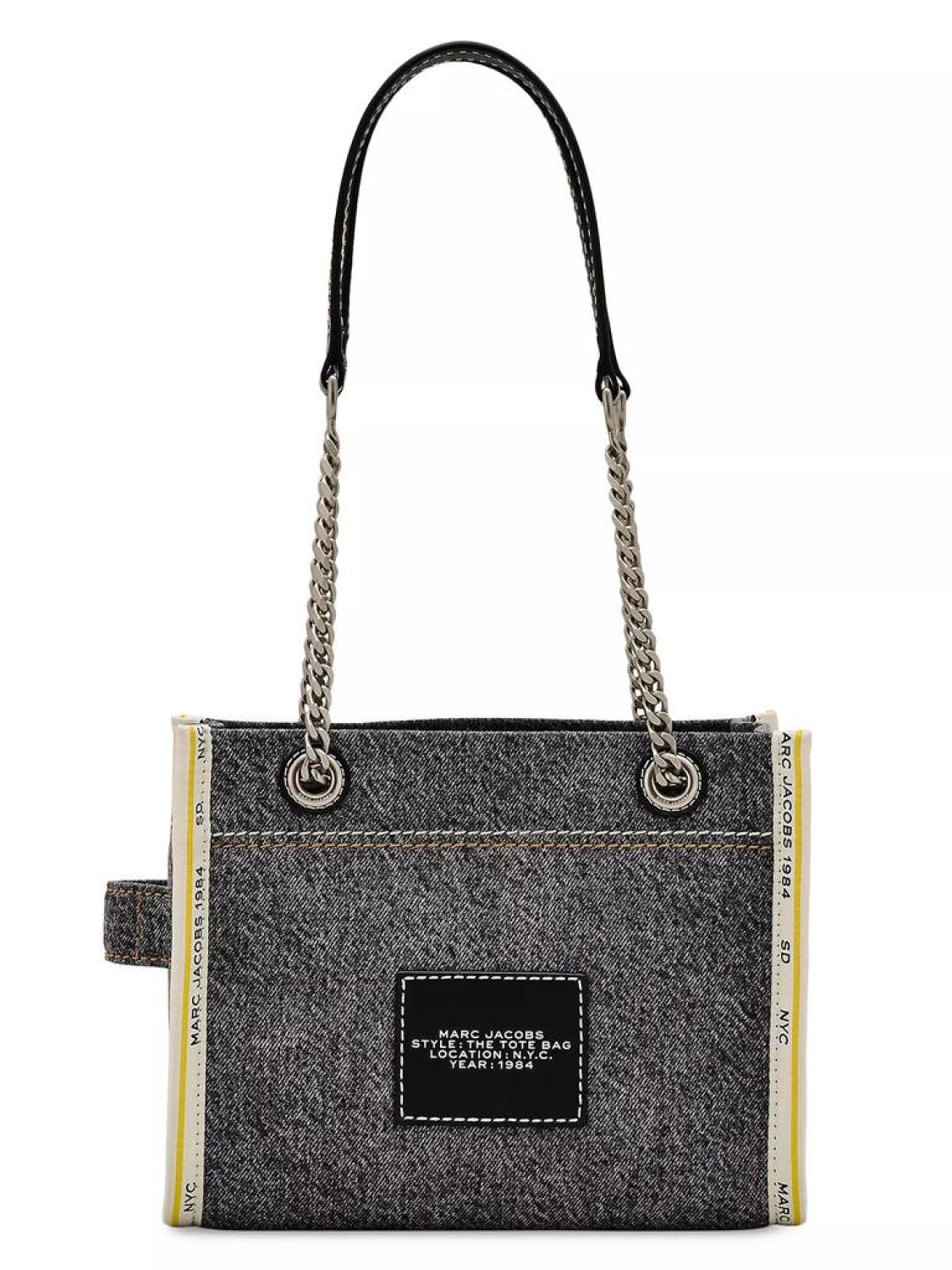 The Denim Chain Small Tote Bag