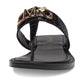 Parker 40S3PKFS1E-001 Sandal Women's Black Leather Thong JOBB1345