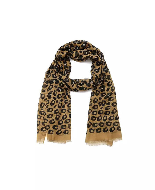 Leopard Print Oblong Scarf