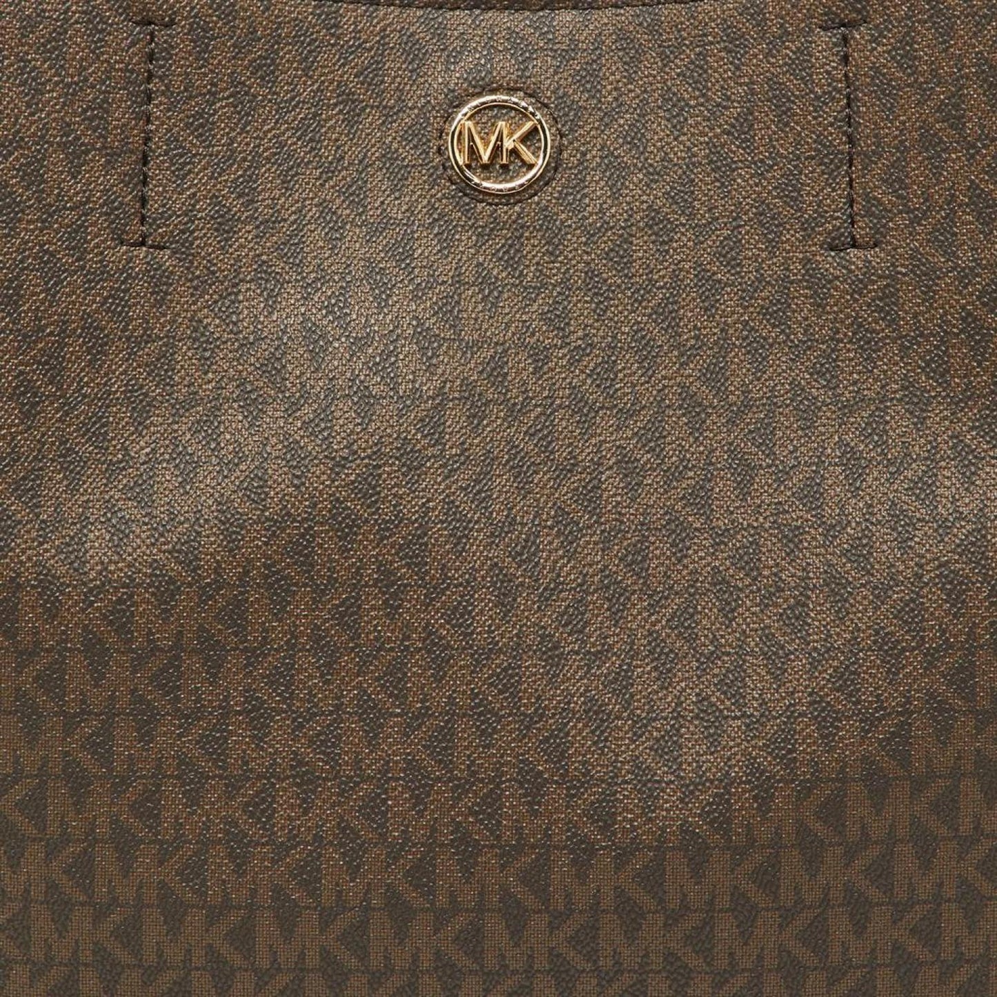 Michael Kors Signature Coated Canvas And Leather Freya Tote
