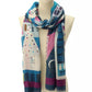 Women's Uptown Map Oblong Scarf