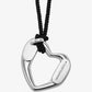 Precious Metal-Plated Brass Heart Necklace