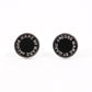 Marc Jacobs Logo Circular Earrings  / Silver Base Metal