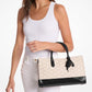 Scarlett Medium Logo Jacquard Satchel