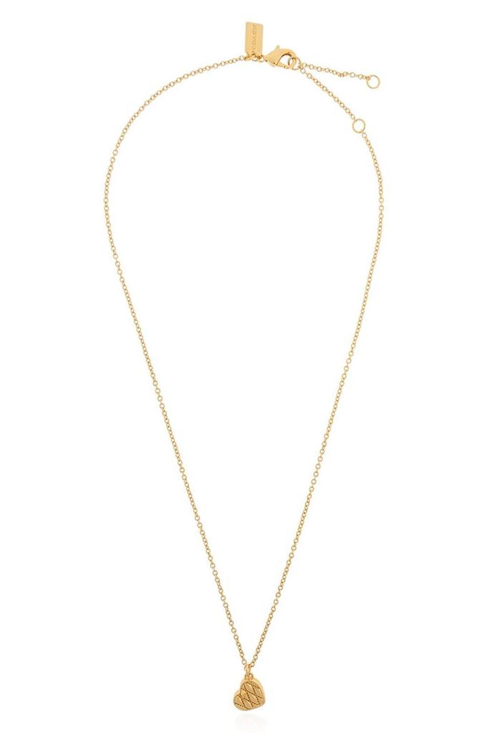 Coach Heart Shaped Pendant Necklace