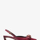 Jaden Leather Slingback Kitten Pump
