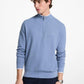 Cotton Quarter-Zip Sweater