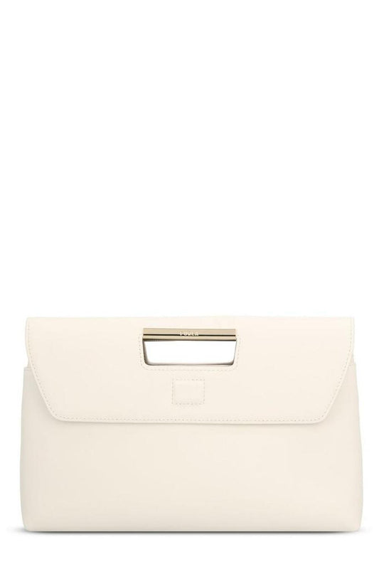 Furla Logo Engraved Medium Clutch Bag