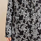 Kylie Floral Blazer In Black