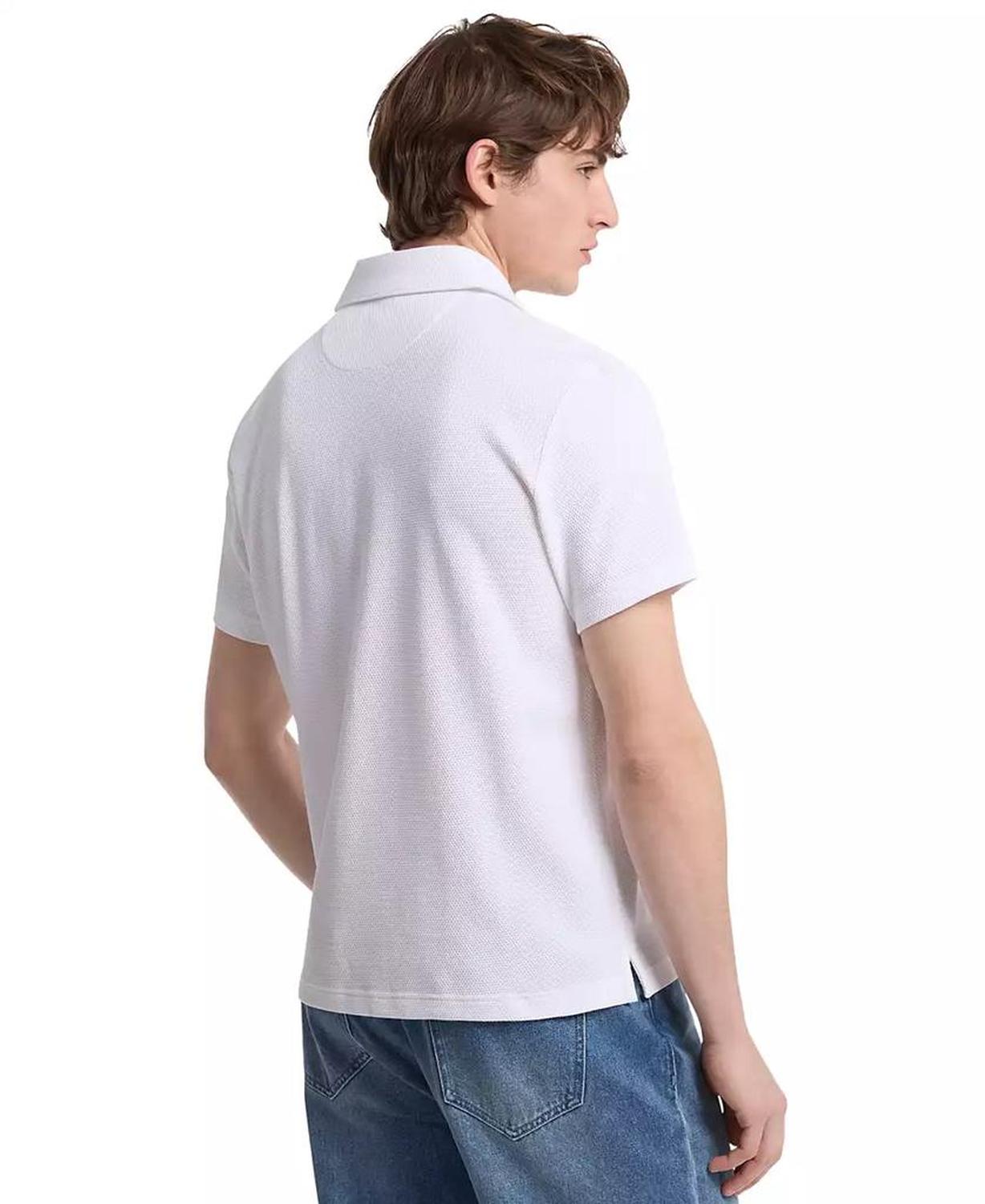 Men's Short Sleeve Bubble Knit Polo Shirt