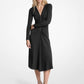 Ruched Stretch Matte Jersey Dress