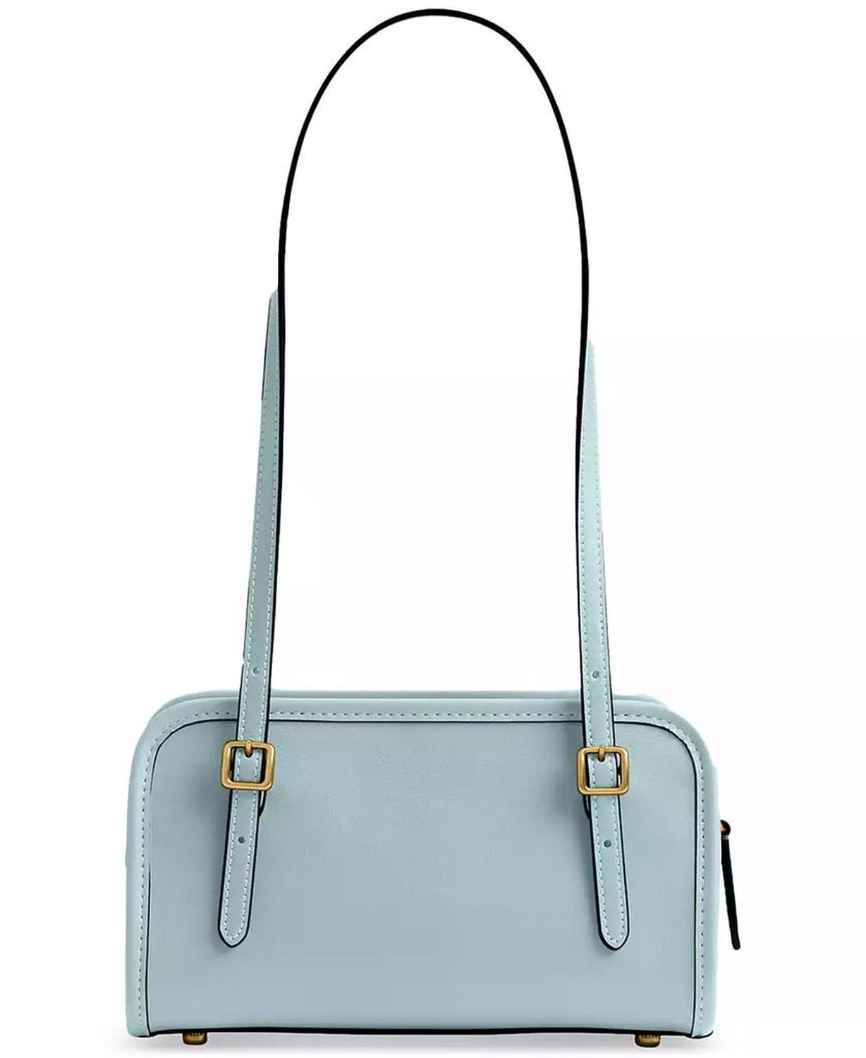 Swing Zip Leather Shoulder Bag 20