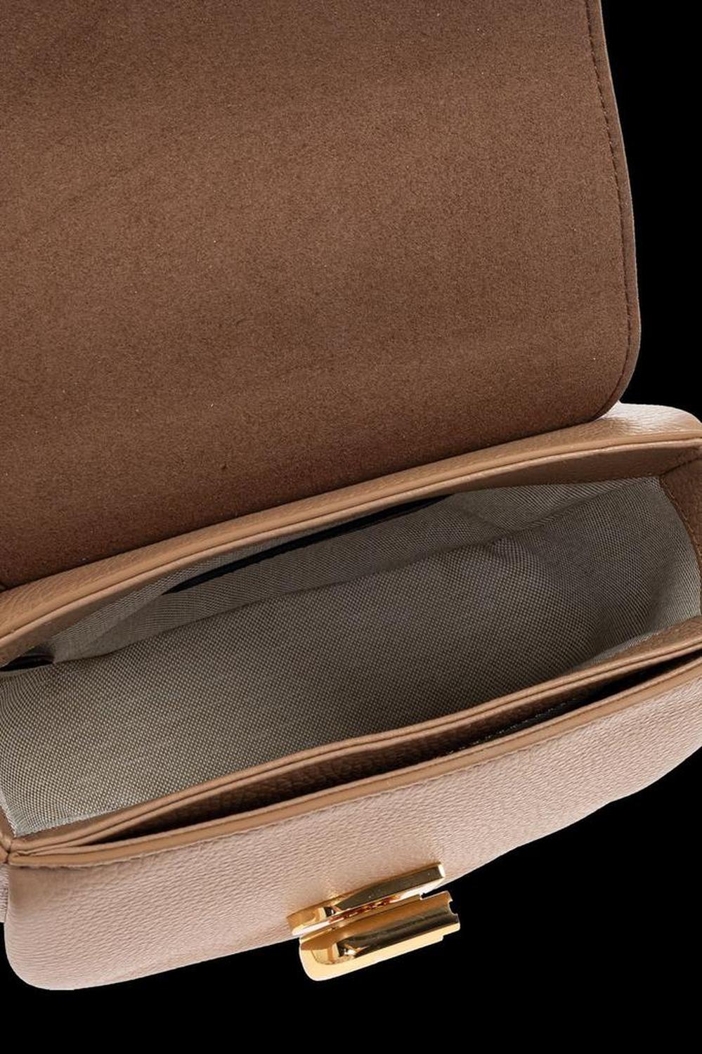 Furla Logo Plaque Foldover-Top Shoulder Bag