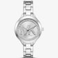 Aspyn Silver-Tone Pavé Watch