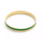 Gold Plated Duo Bangle Bracelet Set